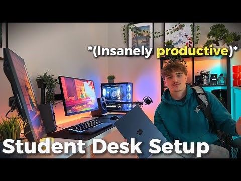 How to Make the Perfect Student Desk Setup🎓(Cozy & Productive)