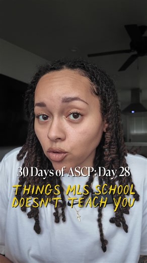 Day 28🧪 Welcome back to 30 Days of ASCP: Things MLS/MLT School Didn’t Teach You, but the lab definitely will. Everyone has that department they dread working in, and school never prepares you for that reality. It’s not because the science is bad or the work isn’t important. It’s usually the workflow, the pressure, the staffing, or the expectations that make certain benches feel heavier than others. And that’s okay. Having a least favorite department doesn’t mean you’re a bad tech; it means you’