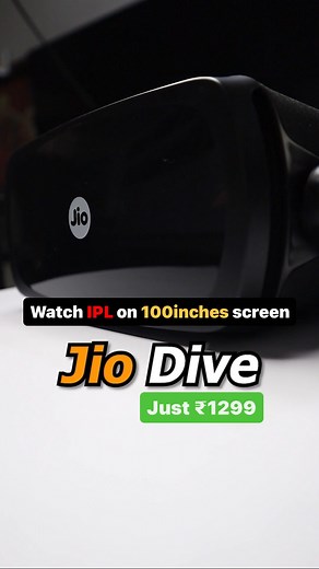 194K views · 63 reactions | Watch IPL matches on 100" screen at just ₹1299. . . . #jiodive #jiovr #jioimmerse #jiocinema #ipl #virtualreality #vrheadset #cricketfans #cricket #gadgets #tech #techreels | Mrtechinside | Facebook