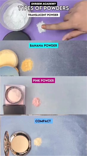 Free Makeup Education 🎓 on Instagram: "This video explains different types of face powders and their uses — loose powder, compact powder, translucent powder, and baking powder — and how to choose the right one for your skin type and makeup finish. 🎥 @shreem_academy Respected owner — DM for removal if you don’t wish to be featured. types of powders in makeup, loose powder vs compact, translucent powder use, baking powder makeup, setting powder guide face powders, setting powder, makeup finishin