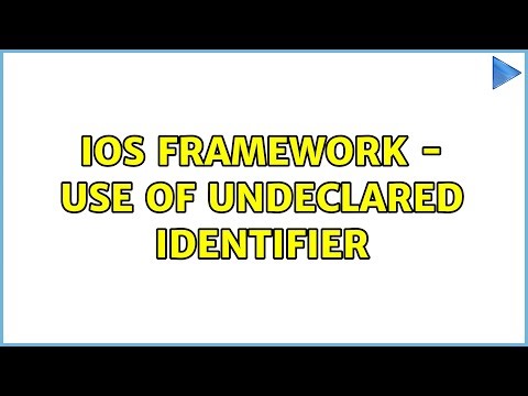 iOS Framework - Use of undeclared identifier