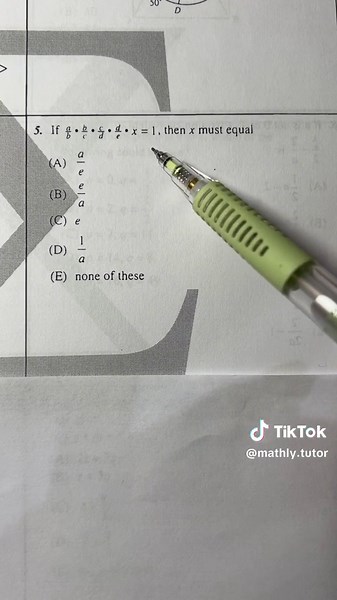 Quick Solution to SAT Math Question