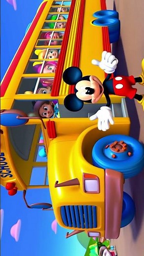 Mickey Mouse Goes to School 🎒 | Short Cartoon Video for Kids 🐭✨ #nurseryrhymes #kids