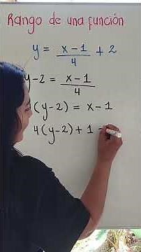 Example of how to calculate the range of a function