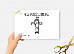 Crucifixion Bible Mini Book Craft Activity for Easter Sunday School