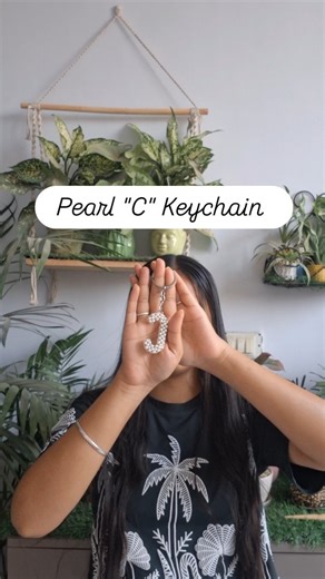Diy Khushi | Diy crafts | Artist | Crafter on Instagram: "for full video link check my pearl alphabet story highlights| How to make "C" letter keychain | DIY alphabet pearl keychain . Hi ! i am Khushi and in this video i am making a beaded "C" letter. This video is a part of my PEARL ALPHABET SERIES. Check below for link of my playlist or visit my channel ✨️☺️ . . If you like this video, please like, share and follow. Also let me know your valuable comments and suggestions. . Thank you and have 