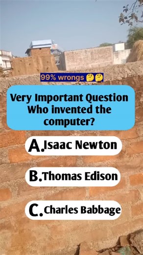 usa qwiz challenge on Instagram: "Who invented the computer? #quiz #quizgame #quiztime #braintest #test"