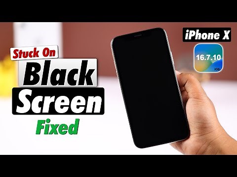 iPhone X: How To Fix Black Screen! [Still ON]