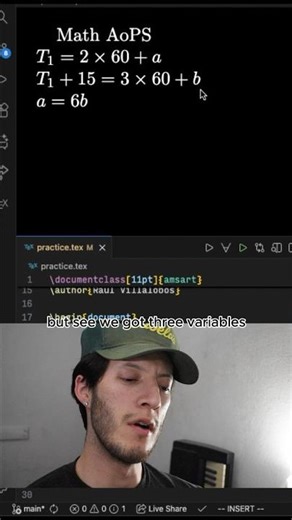 Word Problem Triple Equation Setup