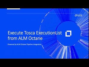 Execute Tosca ExecutionList from ALM Octane