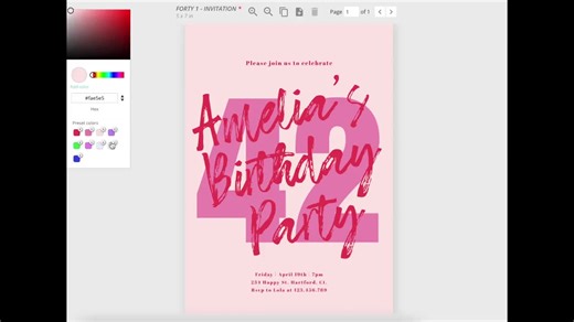 13th Birthday Invitation Template, Editable 13th Birthday Digital Invitation, 13 Birthday Invitation Girl, Pink, Modern, Instant Download - Etsy