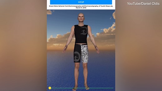 New animation shows actual in-dream behavior during sleep