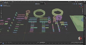 Castle Kitbash Set 110 parts 3D models