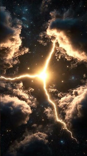 ⚡️🌌 Thunderstrike in the Cosmic Sky 4K #shorts #vfx