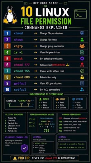 10 Linux File Permission Commands Every Dev Must Know 🐧