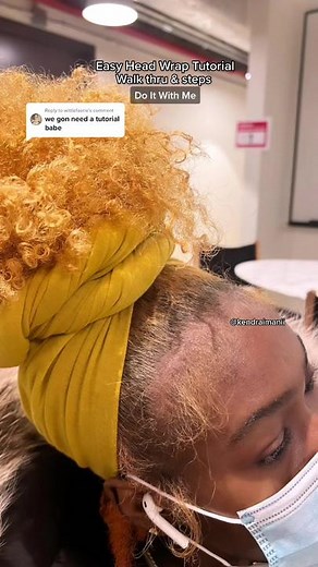 Easy Head Wrap Tutorial for Natural Hair | Curly Hair Styles