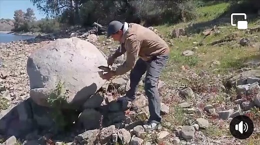Breaking Rocks: An Outdoor Stone Chiseling Demonstration