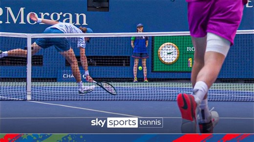 Jack Draper produces STUNNING forehand shot to lead Alex de Minaur in US Open quarter-final!