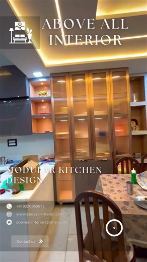 Modular kitchen design with acrylic finish #luxury #modularkitchen #viral #2026 #luxurylifestyle