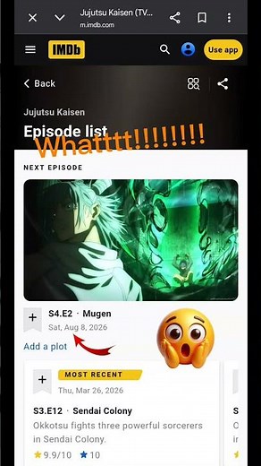 Jujutsu Kaisen S4 release date revealed 😱