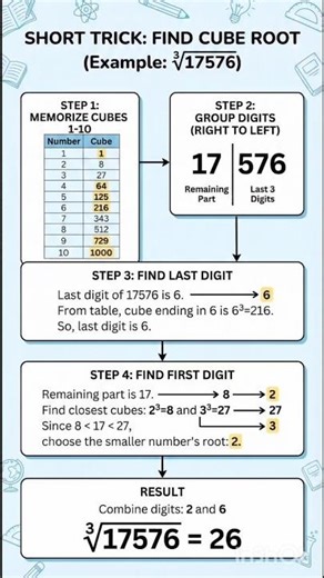 Find Cube roots by Short Trick | #ssc #maths #shortsfeed