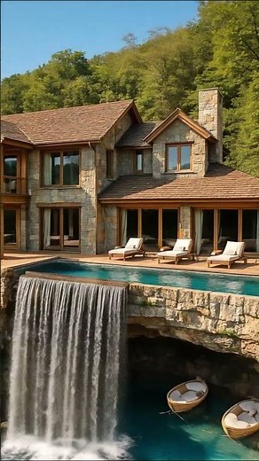 Ultimate Luxury Mountain Retreat with Infinity Pools & Waterfall Bliss! 🏔️✨