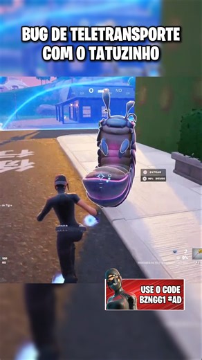 Teletransporte Com o Tatu!🤯 #fortnite #fortniteshorts #fortniteclips #fortnitebr #fortnitefunny