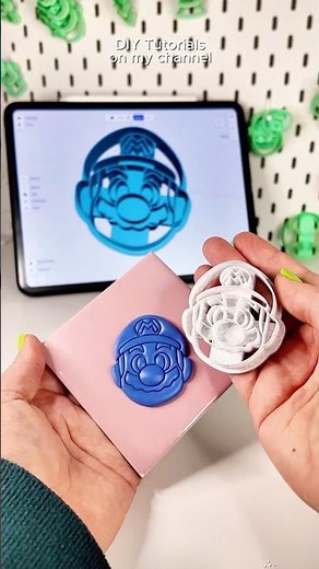 3D printed Super Mario Polymer Clay Cutter for Jewelry making. Learn how design cutters