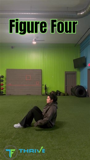 Figure four has so many benefits! Try it out! #thrivefitnessplus #fitness ##thrivewithus #health