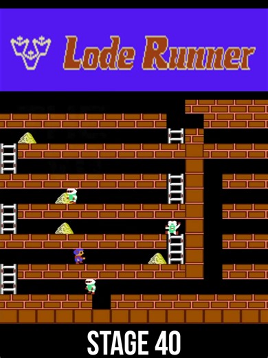Lode Runner Stage 40 Gameplay Walkthrough