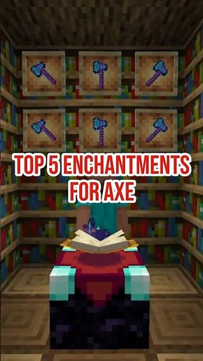 Make Your Axe OP with These Enchants! #minecraft #minecraftlivehind #minecraftip