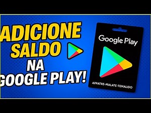 Como Fazer Recarga Google Play Fácil e Rápido!