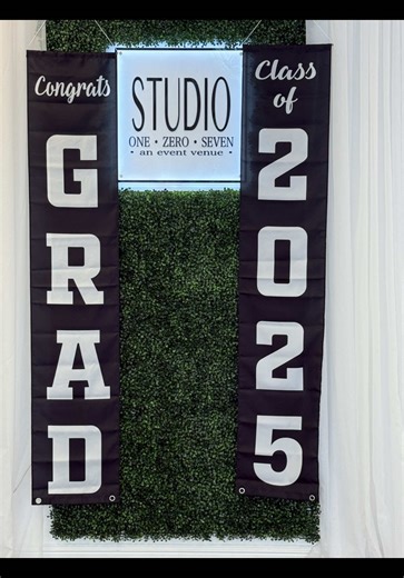 After the Graduation is the Graduation Party 🥳 Studio 107 welcomes the family & friends of the Graduate to gather and celebrate their accomplishments At Studio 107, we understand how overwhelming & busy Graduation Season can be, as both a student & a parent. To make you all’s Graduation Season easier, Studio 107’s In-Studio Event Planner is offering to takeover you all’s Graduation Celebration with the following packages: 👩‍🎓 Graduation Experience 👨‍🎓 Graduation Extravaganza 🎓 Alternative 