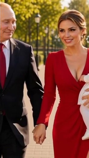 Putin & Alina Kabaeva Beautiful Walking Moments | Red Dress & Baby Moments