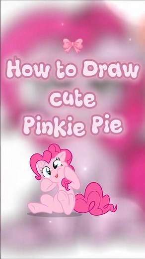 🌈 How to Draw cute Pinkie Pie from My Little Pony - Step by Step Tutorial