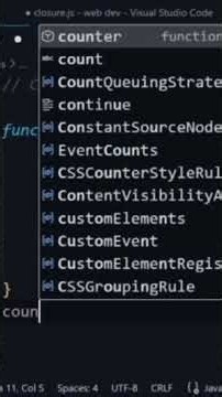 Closure in Javascript 🍁 #chaiorcode #coding #developer #coder