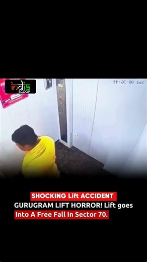 Lift Suddenly Drops in Gurugram Sector 70 😳 | India Scoop