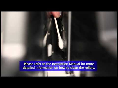 Cleaning the Scanning Glass and Rollers of a Canon CR-190i