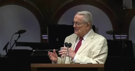 Chuck Swindoll preaching powerfully on the only way we can find hope in death:“But Job. What a man. I just read again his words. Listen to them:‘I know that my Redeemer lives and at the last He shall stand on this earth, and though after worms destroy this body, in my flesh, shall I see God.’What a great, great statement. He believed he would be raised whole and complete because of his Redeemer. Interesting word—Redeemer. It’s from the Hebrew goel. It means ‘defender.’ Don’t you love that?I know