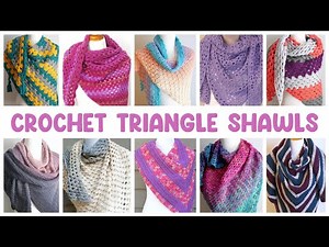 Top CROCHET triangle SHAWLS (Stay Cozy & Elegant!)