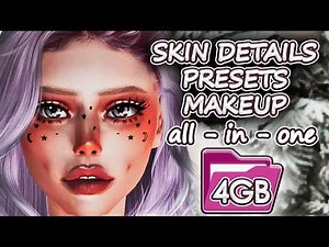 🌙 The Sims 4 Female Male Kids Realistic skin details, presets, makeup cc folder +3GB 💎