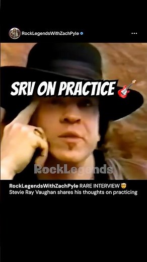 Stevie Ray Vaughan on Practicing Guitar 🤯🔥 #guitar #srv #shorts