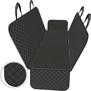 Dog Car Seat Cover - Protects Against Dirt & Scratches, Fits Small SUVs & Trucks, 54"x 58", Black