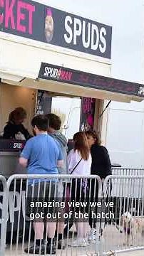 Families travelled miles to join queue '100 people deep' for Spud man