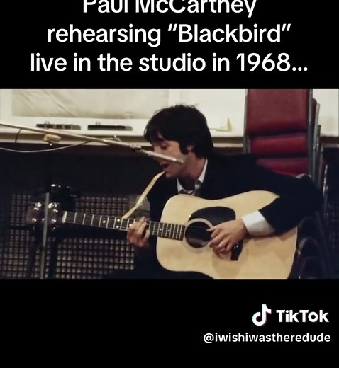 Paul McCartney's 1968 Studio Rehearsal of Blackbird