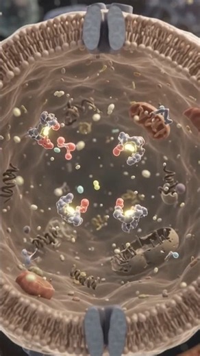 Lysosomes Explained 🔬 | The Cell’s Cleanup Crew | Biology #biology #3danimation #cellularlife