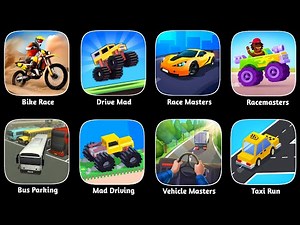Drive Mad, Bike Race, Race Masters, Racemaster,Bus Parking, Vehicle Masters, Taxi Run,Mad Driving