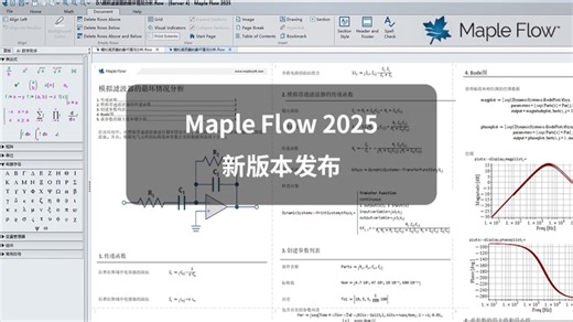 Maple Flow 2025新功能介绍