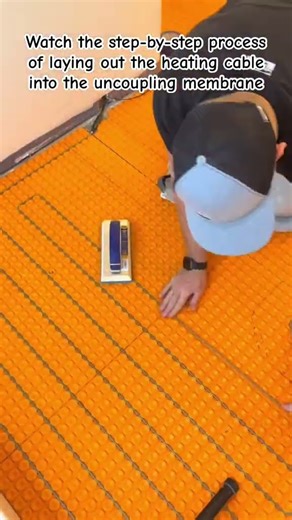How to Install Underfloor Heating #tiling #underfloorheating #homerenovation #construction
