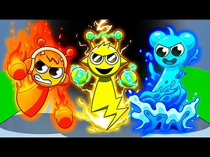 SPRUNKI, But They're ELEMENTAL?! (Cartoon Animation)! #sprunki